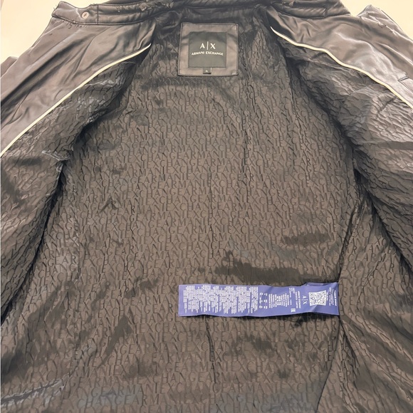 Armani Exchange Black Women’s Leather Jacket in Size XL - Picture 5 of 8